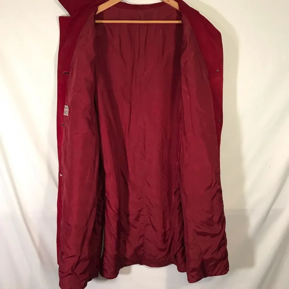Vintage Vogue Mitzo Madrid Designer Leather Coat
